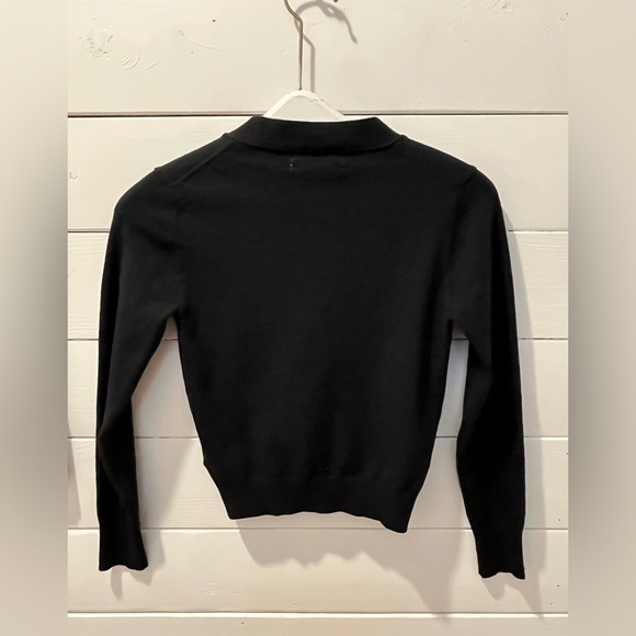 Urban Outfitters Black Cropped Cardigan – Turquoise Buttons, Size S - Picture 7 of 8